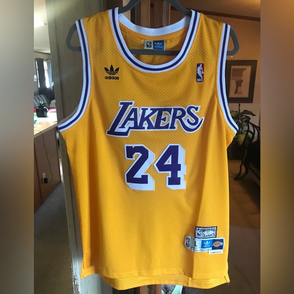 Adidas Hardwood Classic Lakers Kobe Bryant jersey large - Picture 1 of 5